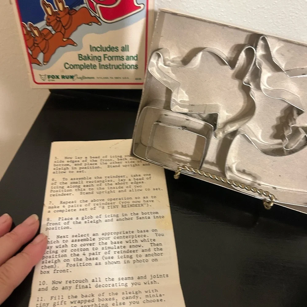 Vintage‎ Fox Run Santa’s on His Way Bake Set 4835 in Original Box